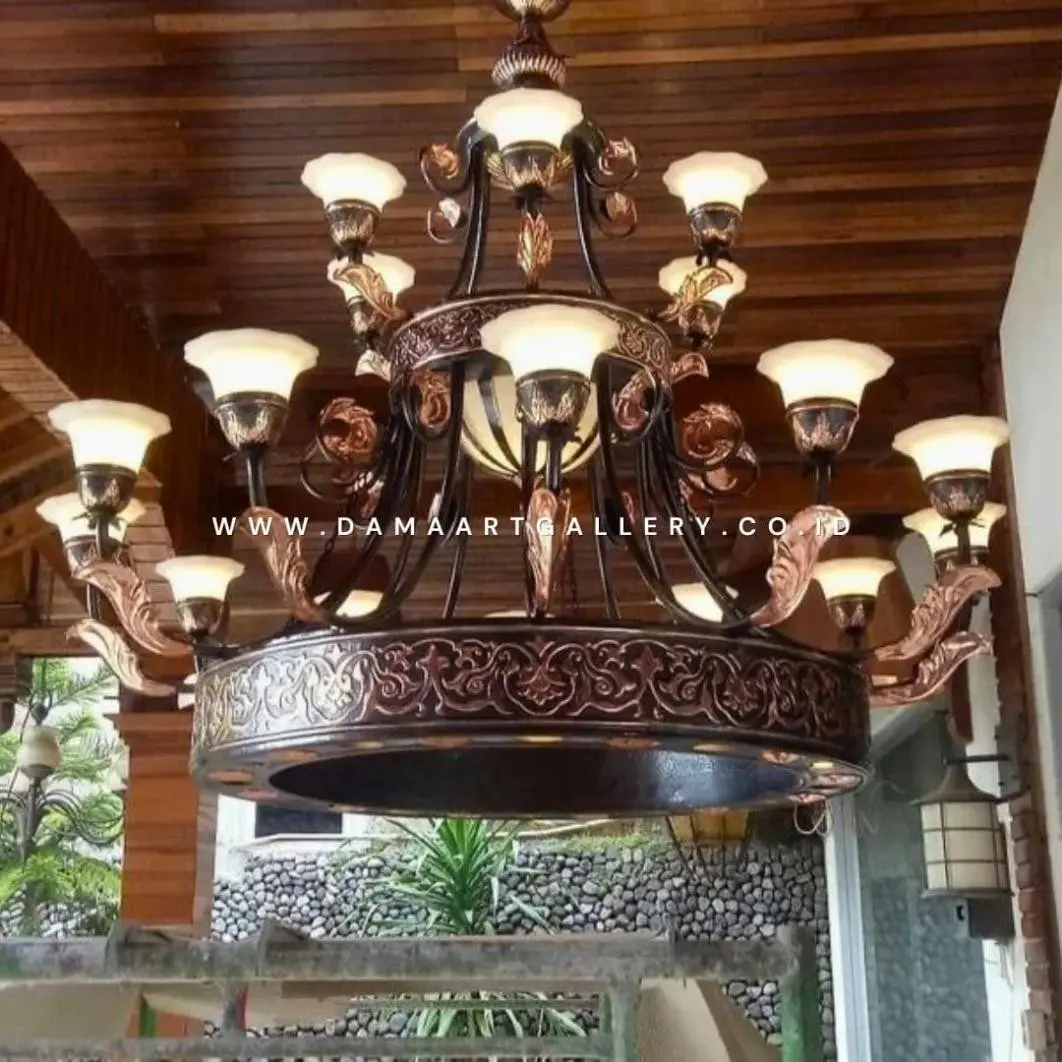 Pesona Lampu Joglo Tembaga Sentuhan Tradisional yang Elegan